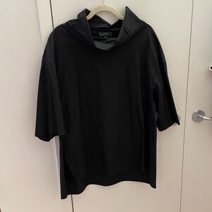COS black cotton poplin tunic